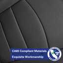 EKR 4runner Seat Covers Full Set 5 Seats 2025 2026,Car Seat Cover for Toyota 4 Runner,Leather Seat Covers for Cars SUV,Automotive Seat Covers,Car Seat Protector Cushion Waterproof(Black)