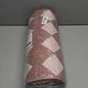 Khaki Beige Moroccan Trellis Checkered Kitchen Rug Sets [2 PCs], Anti-Fatigue, Waterproof Non-Slip Kitchen Mats Heavy Duty Ergonomic Comfort Foam Rug for Floor, Home, Laundry, 17"x29"+17"x47"