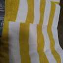  Pack of 4 Cabana Beach Towels, Oversized 30 x 60 Inches Cotton Beach Towel Set, Smooth Ring Spun Texture for Pool and Swim Days, Modern Striped Design Bath Towels, Yellow