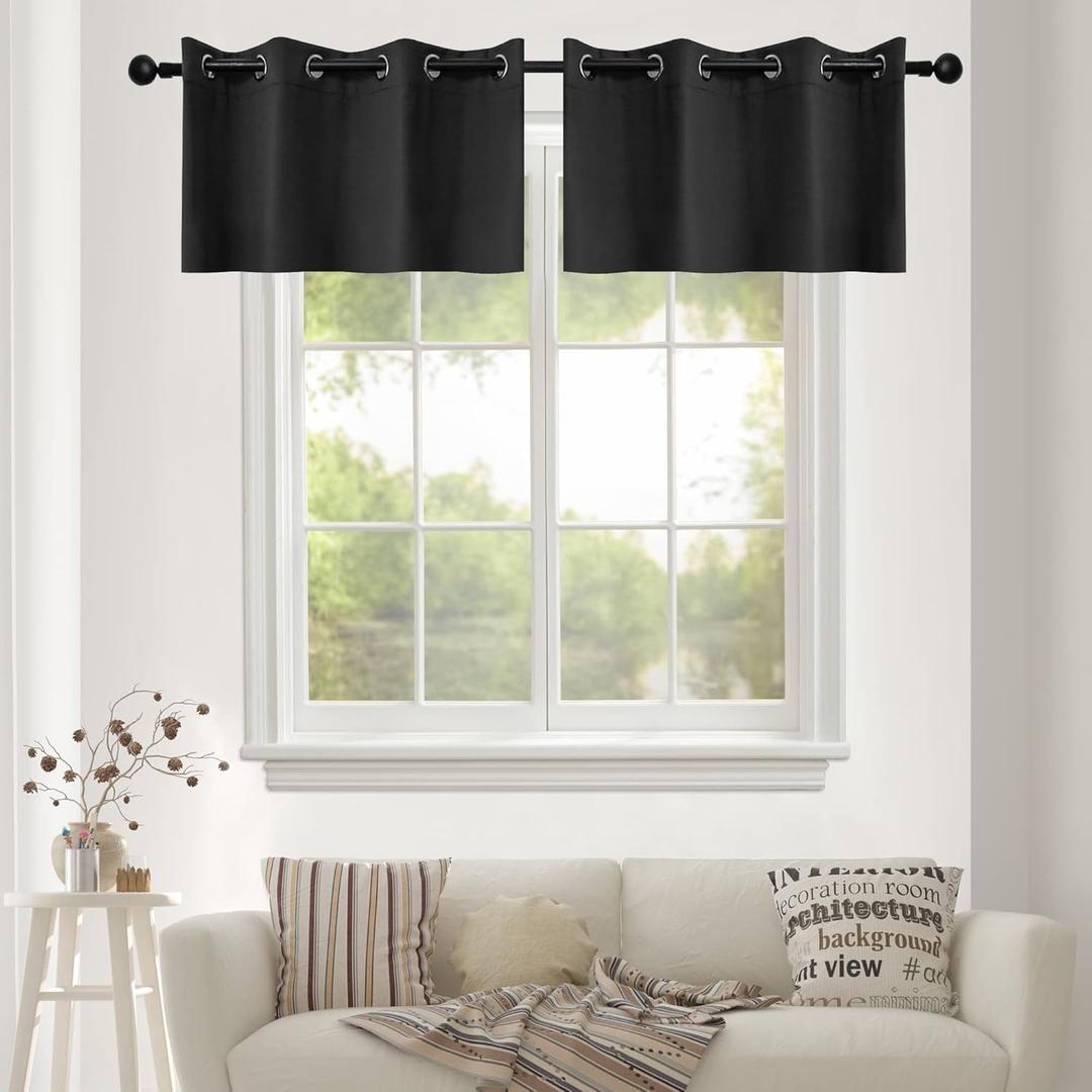 YGO -CSGJM, Polyester & Polyester Blend, Black, 2 Pack|52" Wide by 18" Long
