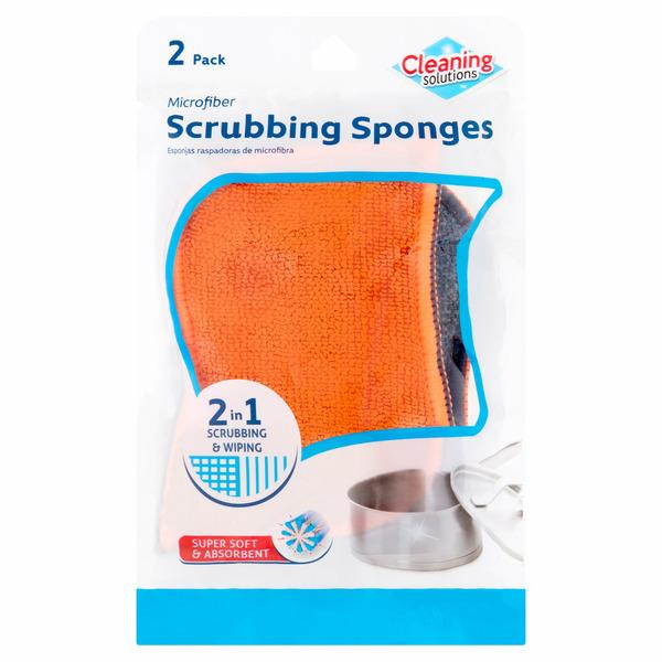 Cleaning Solutions Microfiber Scrubbing Sponges