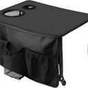 Walker Tray with Cup Holders (Black)