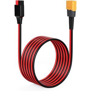 XT60 to Anderson Adapter,12AWG XT60 Male to Anderson Connector Cable for RC Battery Solar Portable Power Power Station and Solar Panel(10FT)