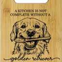 Golden Retriever Bamboo Cutting Boards - Golden Dog Gifts for Kitchen