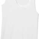 Amazon Essentials Women's Slim-Fit Scoop Neck Tank Top, Pack of 2 (White, XXXL)