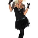fun shack 80s Pop Star Costumes for Women, Vintage Pop Star Outfit, 80s Halloween Party Costume for Women,M,no decorations
