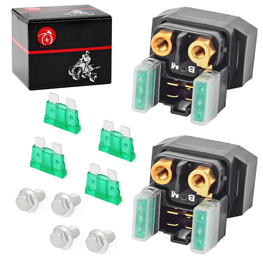 MOTO1988 2PS Solenoid Starter Relay Compatible with Yamaha Grizzly Kodiak Raptor YFM 350 400 450 660 Big Bear 250 400 4SV-81940-12-00 4XE-81940-12-00