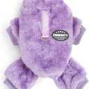 Dog Sweater Winter Warm Dog Pajamas for Small Dogs Fleece Thermal Soft Puppy Pjs Coat Stretchy Jumpsuit Doggie Pet Clothes Outfits Cat Apparel (Purple, X-Small)