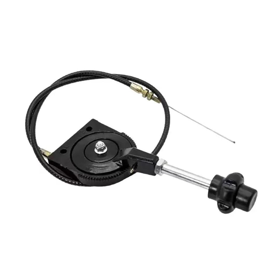 Excavator Throttle Cable Controller Handle Manual Throttle Control Bendable Cable for Excavators Heavy Equipment (40" Length)