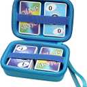 XANAD Travel Cards Case for Pokemon/Skip Bo/UNO/Playing Card Game/Phase 10 Card Game, PM TCG Trading Cards, Storage Box Hold up to 300+ Cards - Carrying Storage Bag - Sky Blue