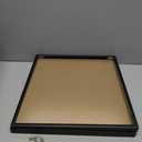 12.6x12.6 Vinyl Record Frame 2 Pack, Black Wooden Album Cover Display Frame with Tempered Glass Cover for Any 12 By 12 Inch Lp Record Cover
