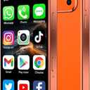 Mini Smartphone 3.0" HD Touchscreen - Unlocked Android Compact Mobile Phone for Kids & Students | Smallest Cell Phone for Travel Backup & Digital Detox | WiFi, GPS, Face ID, Dual SIM, 3G-Orange