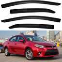 Window Visors Rain Guards for Toyota Corolla 2014-2019, Out-Channel Window Vent Wind Deflectors Visors Shades for 14-19 Corolla