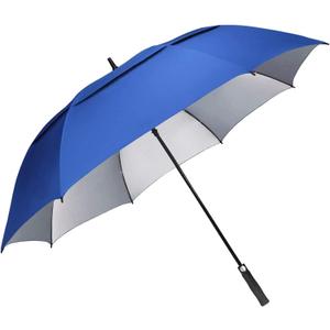 G4Free 54/62/68 Inch Extra Large Windproof Golf Umbrella UV Protection Automatic Open Double Canopy Vented Sun Rain Stick Umbrella