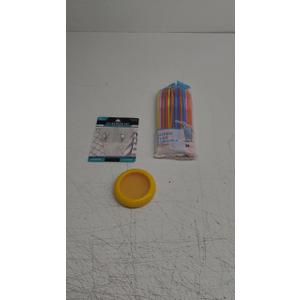 Lemon Food Saver Pod, 2 Pack Hook, 75 Count Straw