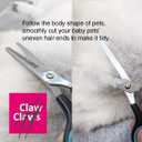 7 inch Thinning Scissors with 26-Teeth Stainless Steel Blades and Wave Style Handle for for Home Hair Cutting Shears