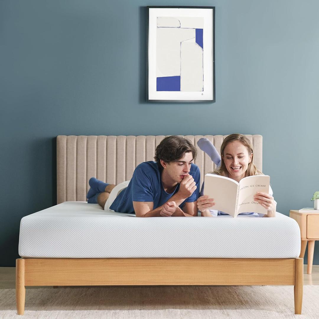 Zinus 8 Inch Green Tea Cooling Memory Foam Mattress [New Version], Full, Fiberglass Free, Medium Firmness, Cooling Gel Foam, Certified Safe Foams & Fabric, Mattress in A Box