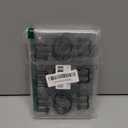 Goowin Shower Curtain Hooks, 12 Pcs Shower Curtain Rings, Durable Rust Proof Black Shower Curtain Hooks, Shower Rings for Curtain, Double Glide Shower Hooks for Shower Curtain Rods, Black (Classic - 12 Pack)