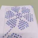 3 x Mexican Embroidery Napkins, Set of 4, 70 cm x 70 cm (27 in x 27 in), Gabardine Fabric, Assorted Designs, DIY Embroidery (Cross Stitch 27 in)