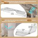 Corner Shower Caddy, Wall Mounted Acrylic Shower Shelf with Adhesive Tapes,Drainage Holes,Adjustable Angles,No Drilling,Hanging Shower Storage Organizer for Bathroom Toilet Kitchen Organization