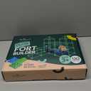 130 Piece Glow in The Dark Fort Building Kit - Indoor Play Engineering Set with Connecting Sticks & Balls - Creative STEM Building Toys