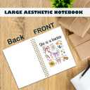 Teacher Christian Gifts Notebook, Teacher Gifts Supplies for Teachers, Teacher Appreciation Gifts, Coquette Floral Bow Spiral Notebook Journal for Note Taking, 5.5x8.3 Inch