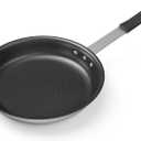 NEWBULIG Nonstick Frying Pan, 12 Inch Heavy-Gauge Aluminum Skillet with Ceramic Nonstick Coating & Stainless Steel Base for Induction, Electric, Gas, Oven Safe, Black Hanging Handle