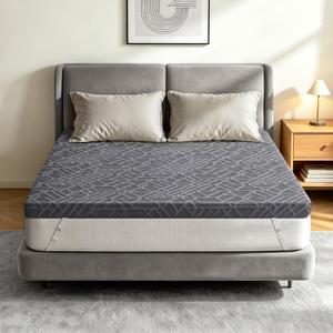 Firm Mattress Topper King 3-Inch: Super Support Mattress Pad for Couple
