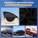 Tallew 4 Pcs Car Window Shades Screen Breathable Car Side Windows Shades Cover Mesh Front Rear Sun Universal Side Automotive Cover for Protection Camping Privacy Blackout(23-32 in, 35-53 in)