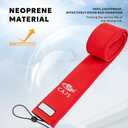 SF Neoprene Fishing Rod Sleeve Rod Cover for Casting, Spinning, Trolling Fishing Rods Protect Cover Floating Rods Storage Case,Hook Resistant (Length:75", Red-2)