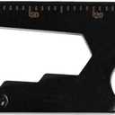 Nite Ize DoohicKey Key Tool - Everyday Multiuse Keychain - Stainless Steel 5-in-1 Tool - Pocket Gadget with Box Cutter, Bottle Opener, Screwdriver, Wrench & Ruler - Black, 3 Count (3 Pack)