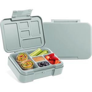 Simple Modern Bento Lunch Box for Kids | BPA Free, Leakproof, Dishwasher Safe | Lunch Container for Girls and Boys, Toddlers | Porter Collection | 5 Compartments | Sea Glass Sage
