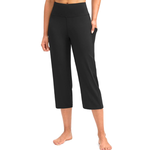 G Gradual Capri Pants for Women High Waist Workout Yoga Pants with Pockets Tummy Control Leggings Crop Straight, Size 2XL