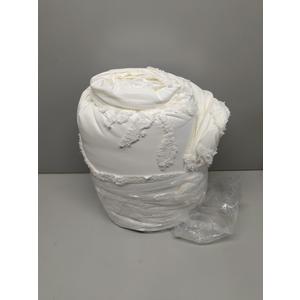 Bed Bedding White 2 Pillow cases Included Queen Sized, 7' x 7'