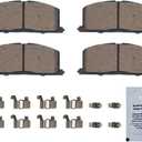 HUSCH D242 Front Ceramic Brake Pads Kit Fit For Toyota Camry 1984-1986, For Corolla 1984-1992, For MR2 1992-1995, For Paseo 1992-1999, For Tercel 1985-1994