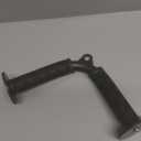 Fitarc Tricep V Bar Cable Attachment, Tricep Pull Down Attachment for Home Gym Equipment, Tricep Bar Cable Attachments for Gym with Non-Slip Rubber Grips, Cable Machine Attachment