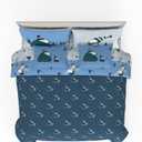 Collectibles Peanuts Snoopy Puffer Holiday & Christmas Bedding Super Soft Comforter and Sheet Set with Sham, 7 Piece King Size (Officially Licensed Product) By Franco