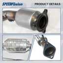 Front & Rear Catalytic Converter Compatible with Chevrolet Captiva Sport 2012-2015, Chevrolet Equinox 2010-2014, GMC Terrain 2010-2014 2.4L L4 Catalytic Convertor 644015 (EPA Compliant)