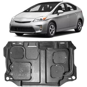 Mud Flaps Engine Guards for Toyota Prius 2010 2011 2012 2013 2014 2015 Front Engine Splash Shield Guards Suitable Fit for Prius Under Engine Cover Directly Replace Original One Black