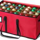 Christmas Decoration Organizer Ornament Holder Village Storage Chest Box，Tree Keepers Ornament Ball Storage，Santas Bags Storage