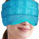 Head Ice Pack for Migraine Relief, 2 Hours Long Lasting Cold Therapy Flexible Cold Pack Head Ice Wrap Cooling Mask for Headache, Sinus Pain, Tension, Stress, Puffy Eyes