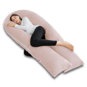 Meiz Pregnancy Pillows, Cooling Pregnancy Pillows for Sleeping, Maternity Pillow for Pregnant Woman, 65" Pregnant Pillows for Sleeping with Cooling Jersey Cover, Apricot (65 Inch, Apricot 2)