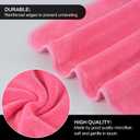 SINLAND Microfiber Facial Cloths Fast Drying Washcloth 12inch x 12inch Dark pink 6 pack