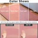 YIHOUSE Memory Foam Bath Mat Set, Bathroom Rugs Sets 3 Pieces, Non Slip Bath Mats for Bathroom, Super Soft and Water Absorbent Bath Rug Set, Machine Washable U Shape Toilet Rug,Pink
