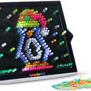 Lite Brite Ultimate Value Retro Toy, 12 Seasonal Templates, Peg Pouch, Light up Creative Activity Toy, Educational Stem, Gift for Girls and Boys, Ages 4+