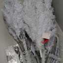 HOMCOM 7' Artificial Pencil Christmas Tree, Slim Xmas Tree with 499 Realistic Branch Tips and Plastic Stand, White