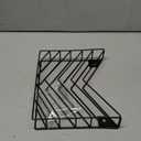 CROISSANT Black Wall Mounted File Organizer,Metal Magazine Basket, Concave Wall Mounted Magazine Rack, Suitable for Hanging File Folders for Office Living Room (Black, 1 Pack)