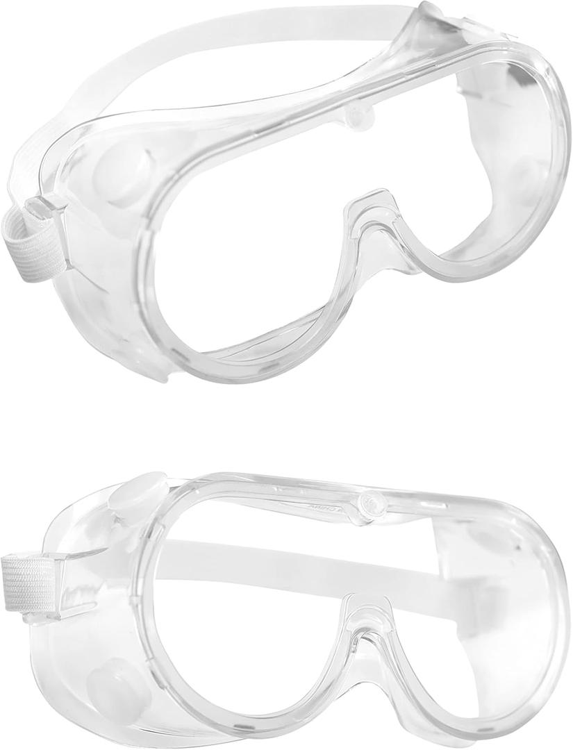 Safety Goggles Eye Protection - Ventilated Anti-Fog Scratch Resistant Eyewear