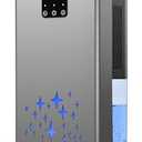 Dehumidifier, 95 OZ Water Tank Dehumidifiers for Home, 1000 sq. ft. Dehumidifier for Basement Bathroom Bedroom with Auto Shut Off, 7 Colors LED Light, Quiet Dehumidifiers with Sleep Mode, Grey