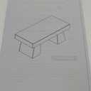 Farmhouse Coffee Table,Living Room Table,47 Inches Coffee Table with Thick Base, Accent Center Table for Living Room, Lounge,Tea Room Or Study,Rustic Brown Color, 47.2 x 23.6 x 19.7 inches